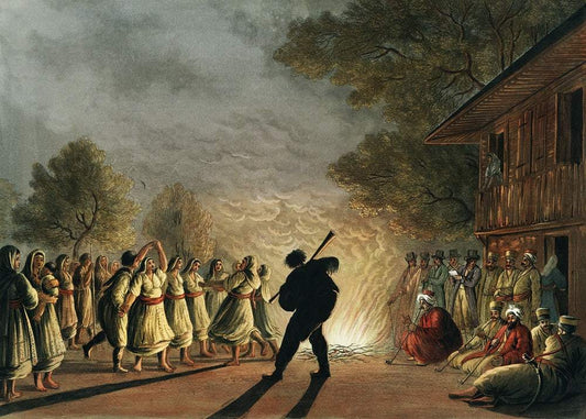 Dance of Bulgarian Peasants by Luigi Mayer (1755-1803)