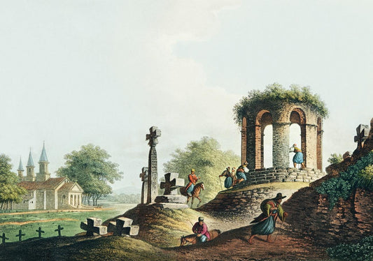 View near Bucharest by Luigi Mayer (1755-1803)
