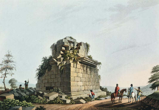 Base of a colossal Column near Syracuse by Luigi Mayer (1755-1803)