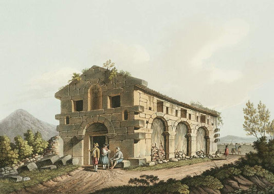 Ancient Bath near the Fountains of the Palici by Luigi Mayer (1755-1803)