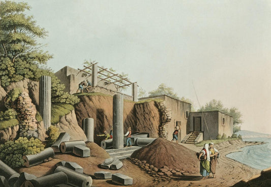 Ancient Temple in the Island of Salina by Luigi Mayer (1755-1803)