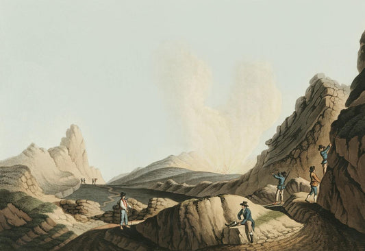 Crater in the Island of Stromboli by Luigi Mayer (1755-1803)