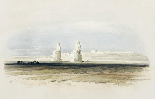 Statues of Memnon Thebes by David Roberts (1796-1864)