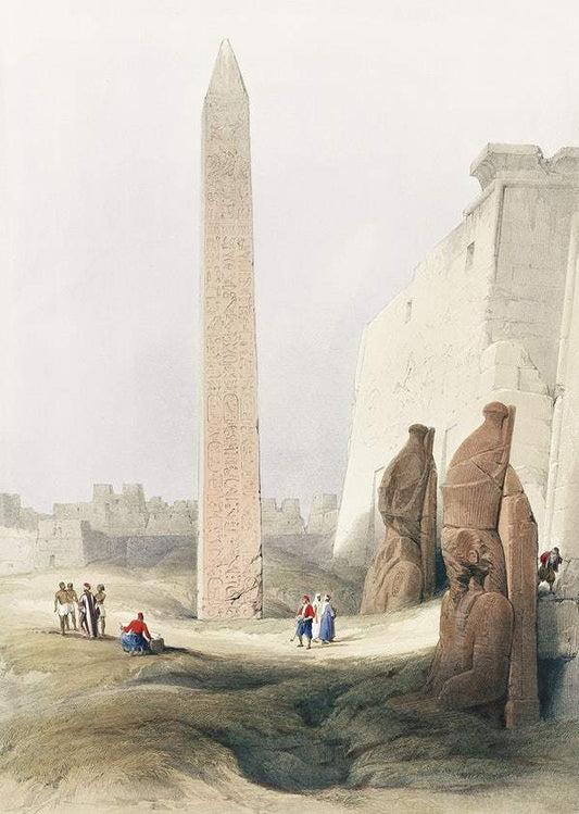 Luxor city on the east bank by David Roberts (1796-1864)