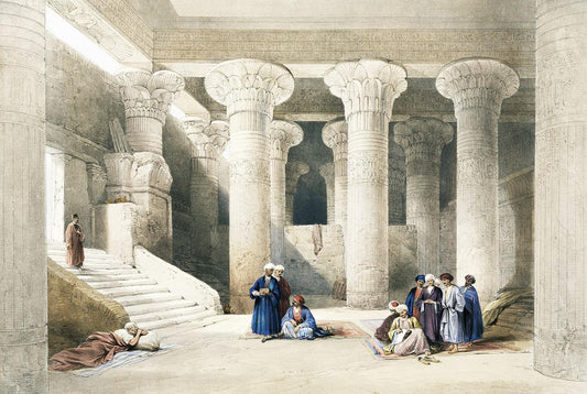 Temple of Egyptian by David Roberts (1796-1864)