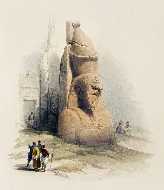 Stature of Rameses II by David Roberts (1796-1864)