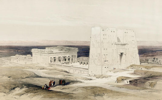 Temple of Edfou by David Roberts (1796-1864)