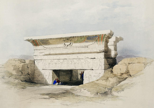 Dendara Temple by David Roberts (1796-1864)