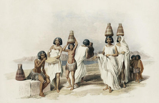 Nubian women at Kortie by David Roberts (1796-1864)
