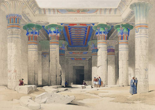 Grand Portico of the Temple of Philae Nubia by David Roberts (1796-1864)
