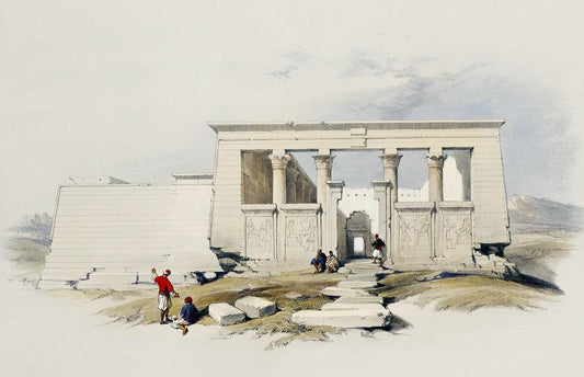 Temple at Wady Dabod by David Roberts (1796-1864)