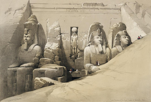 Great Temple of Aboosimble Nubia by David Roberts (1796-1864)