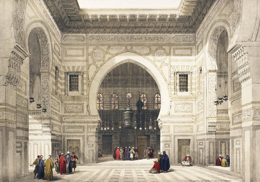Interior of the mosque of the Sultan by David Roberts (1796-1864)
