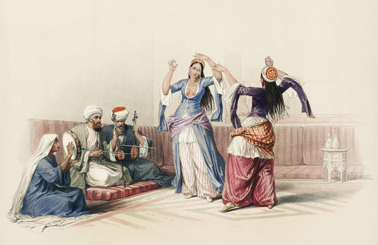 Dancing girls at Cairo by David Roberts (1796-1864)