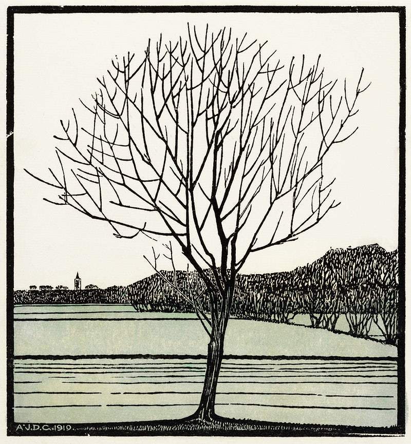 Bald tree (1919) by Julie de Graag