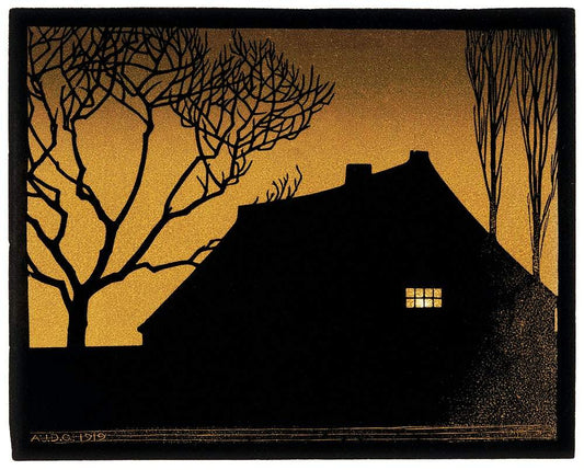 Winter evening (1919) by Julie de Graag