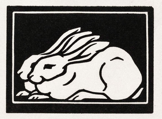 Two rabbits (1923-1924) by Julie de Graag