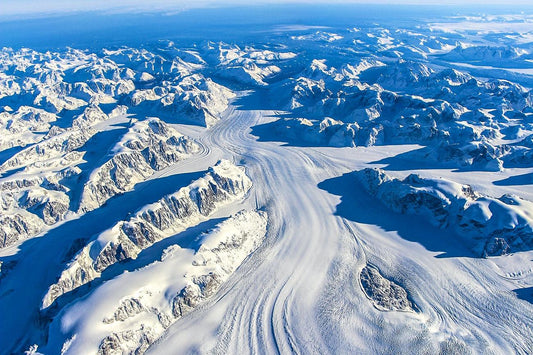 Heimdal Glacier in southern Greenland by NASA