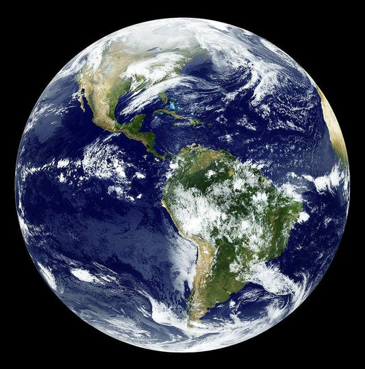 Earth on March 25, 2010 by NASA