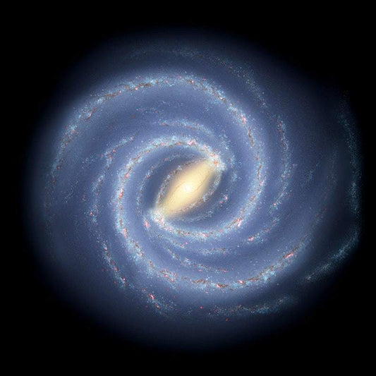 This artist's conception of the Milky Way by NASA