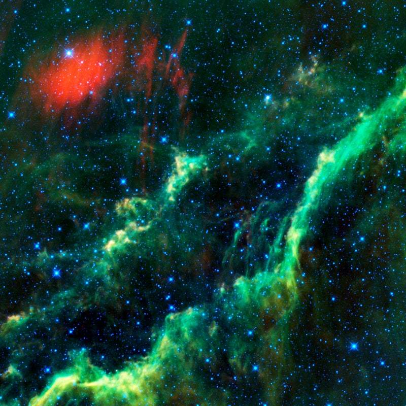 Green Nebula Clouds by NASA
