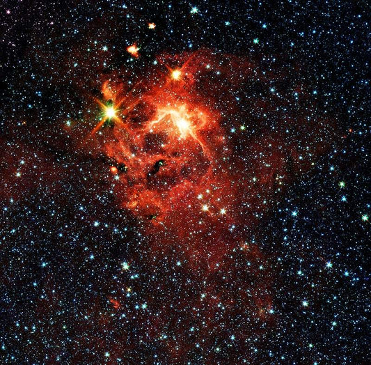 The bright, young star IRAS 13481-6124 by NASA
