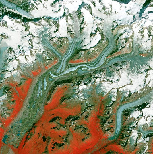 The Sustina Glacier by NASA
