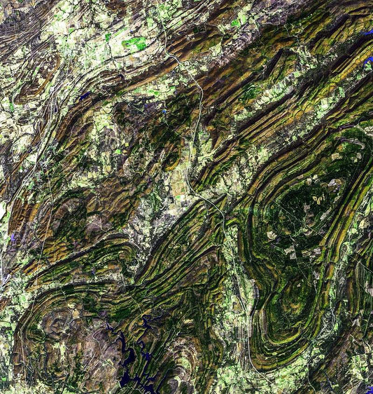 Ouachita Mountains by NASA