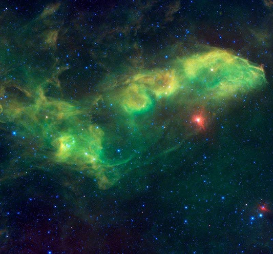 Large Green Nebulae by NASA