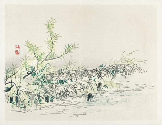 Bulrush by Kōno Bairei (1913)