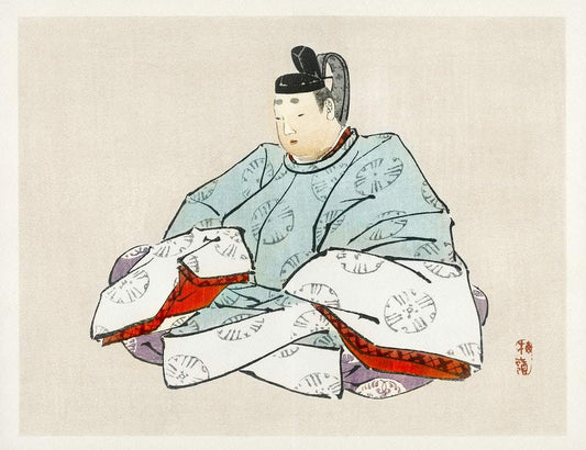 A Shogun by Kōno Bairei (1913)