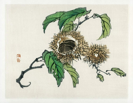 Chestnut by Kōno Bairei (1913)