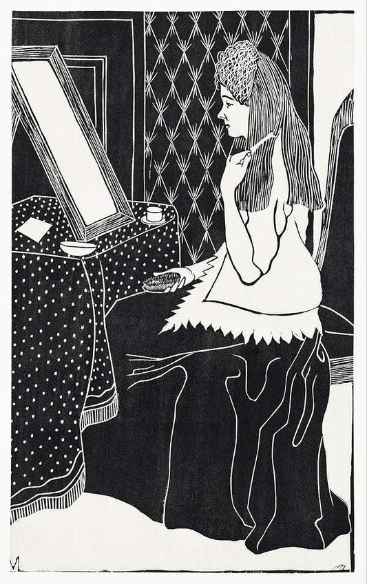 Woman at dressing table by Samuel Jessurun de Mesquita