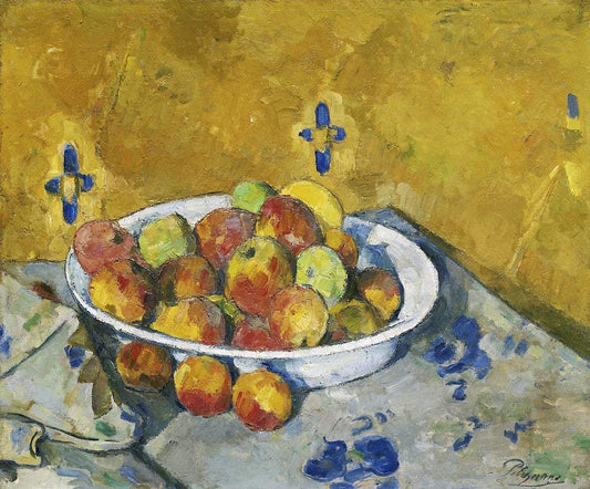 The Plate of Apples (ca. 1887) by Paul Cézanne