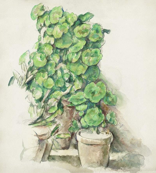 Geraniums (ca. 1888–1890) by Paul Cézanne