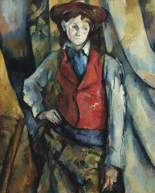 Boy in a Red Waistcoat (ca. 1888–1890) by Paul Cézanne