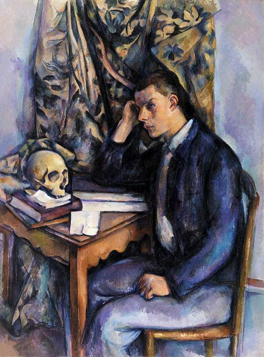 Young Man and Skull (ca. 1896–1898) by Paul Cézanne