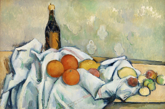 Bottle and Fruits (ca. 1890) by Paul Cézanne