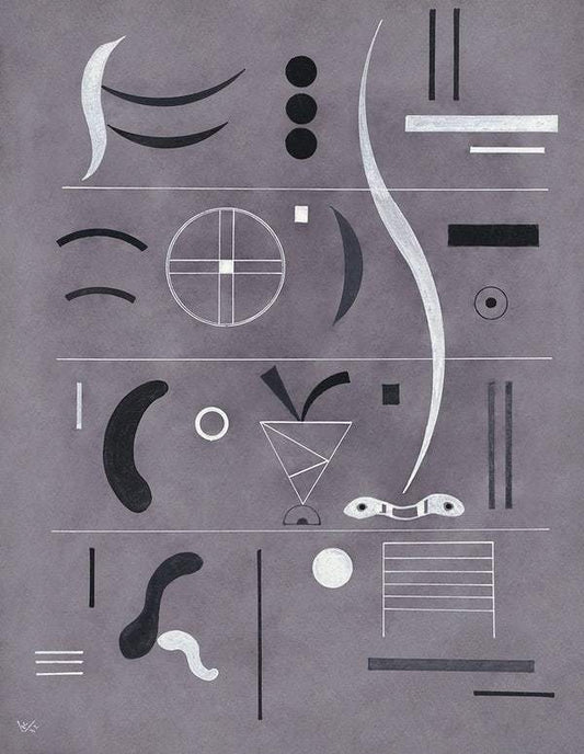 Four Parts (1932) by Wassily Kandinsky