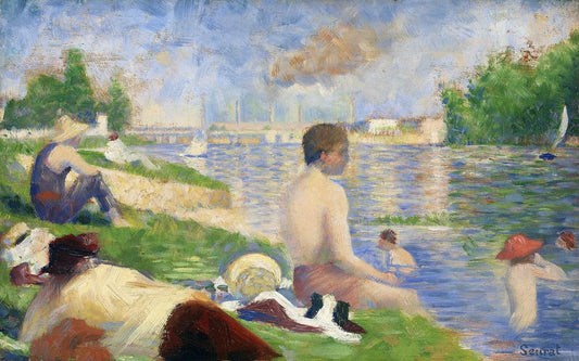 Final Study for “Bathers at Asnières” (1883) by Georges Seurat