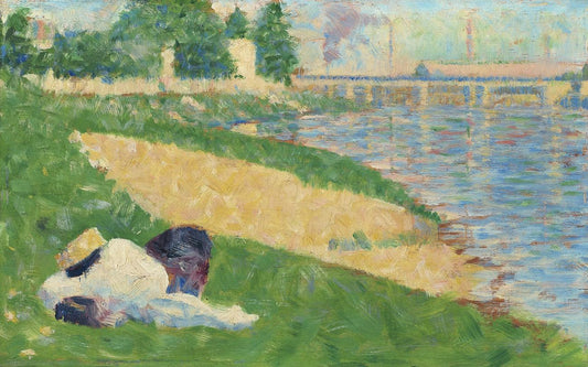 The Seine with Clothing on the Bank (ca. 1883–1884) by Georges Seurat