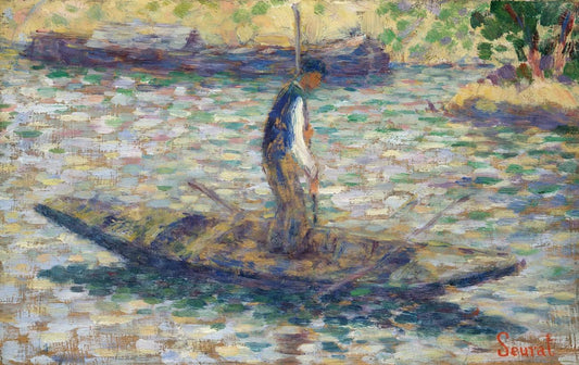 A Fisherman (ca. 1884) by Georges Seurat