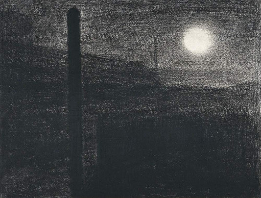 Courbevoie, Factories by Moonlight (ca. 1882–1883) by Georges Seurat