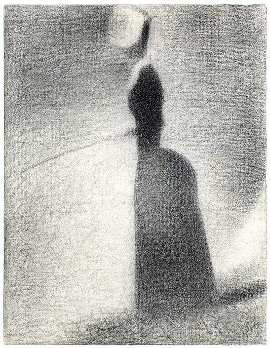 A Woman Fishing (1884) by Georges Seurat