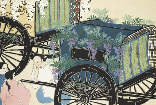 Wagon from Momoyogusa by Kamisaka Sekka