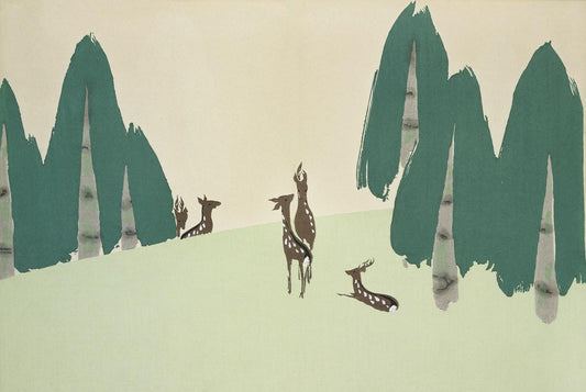 Deer from Momoyogusa by Kamisaka Sekka