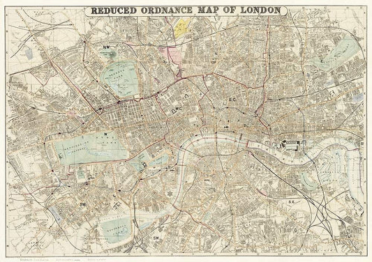Reduced ordnance map of London (1879)