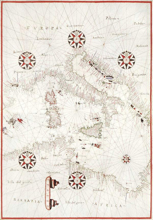 Portolan atlas of the Mediterranean Sea, western Europe, and the northwest coast of Africa: Eastern Mediterranean (ca. 1590)