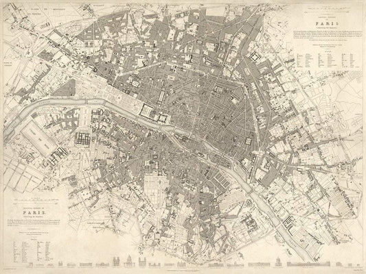 Eastern division of Paris: containing the Quartiers (1834)
