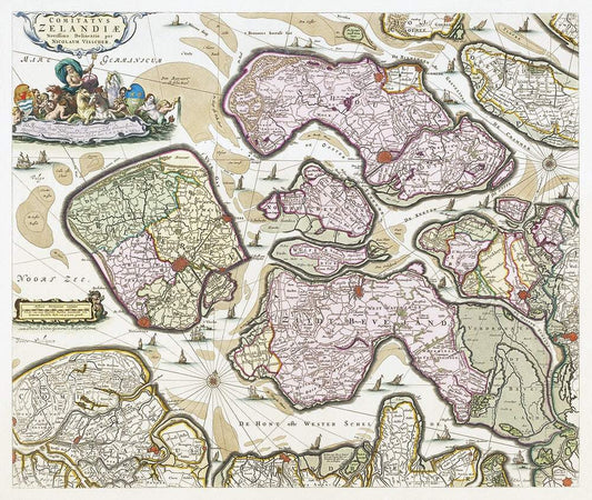 Kaart van Zeeland (1677–1720) by anonymous